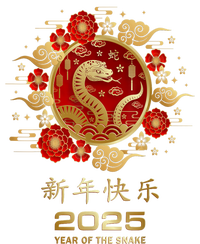 Lunar New Year Year Of The Snake 2025 Chinese New Year 2025 Gift T-Shirt