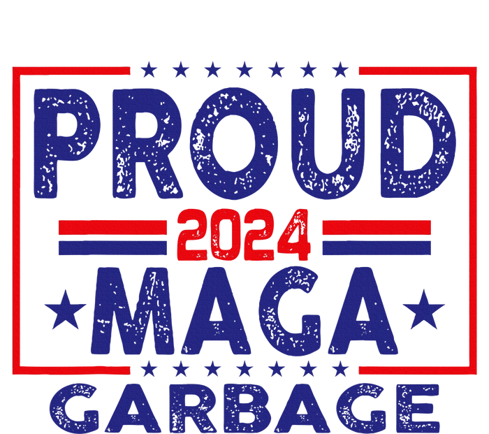 Proud Maga Garbage Trump Vance 2024 Funny Political Satire T-Shirt