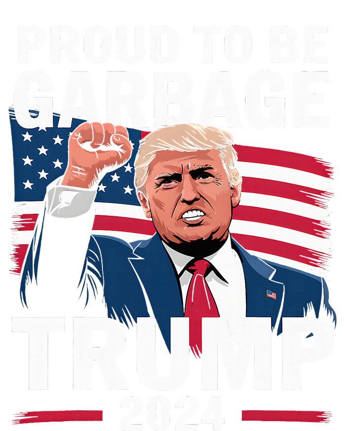 Proud To Be Garbage Trump 2024 Vote Trump Team Garbage Women's Crop Top Tee