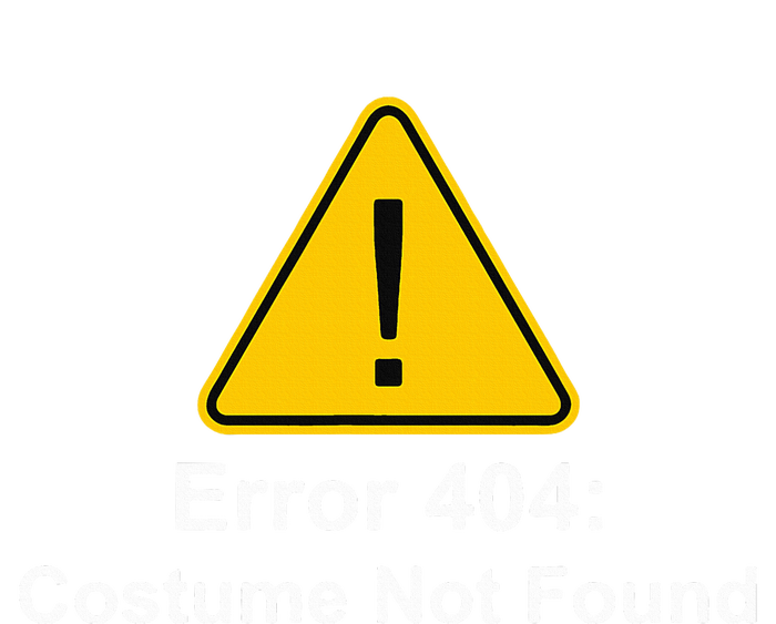 404 Error Costume Not Found Halloween T-Shirt