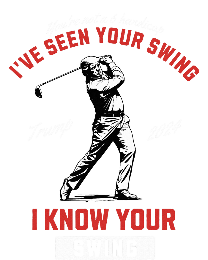 IVe Seen Your Swing I Know Your Swing Golf Pro Trump 2024 Women's Racerback Tank