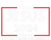 Jesus The Only Hope For America 2024 Womens Funnel Neck Pullover Hood