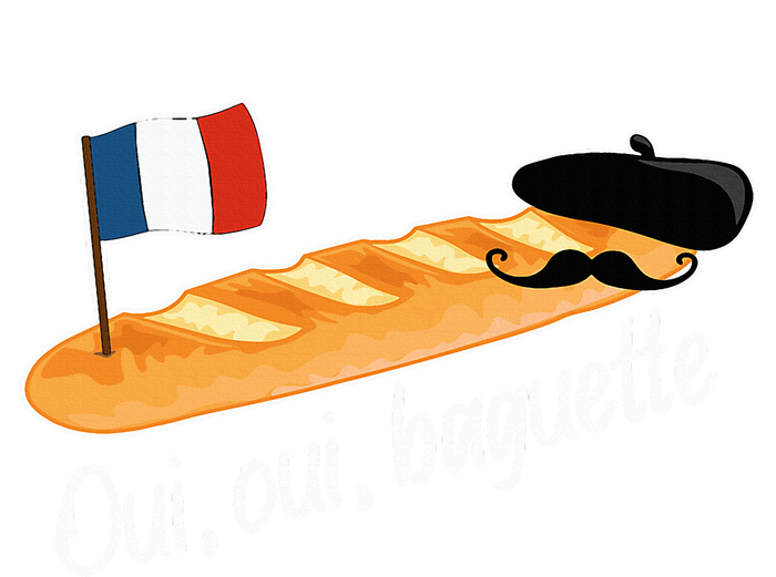 Oui Oui Baguette French Bread France Lover Francophile T-Shirt