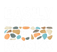 Rock Collector Easily Distracted By Rock Women's Perfect Tri Tunic Long Sleeve Shirt