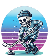 Skeleton Hockey Ice Uniform Beanie Puck Stick Playful Bones Funny Gift T-Shirt