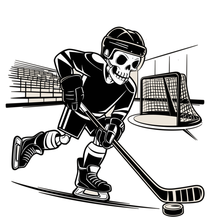 Skeleton Hockey Player In Action Ice Hockey Cute Gift T-Shirt