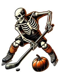 Skeleton Playing Ice Hockey Halloween Costume Gift Full-Length Apron With Pockets