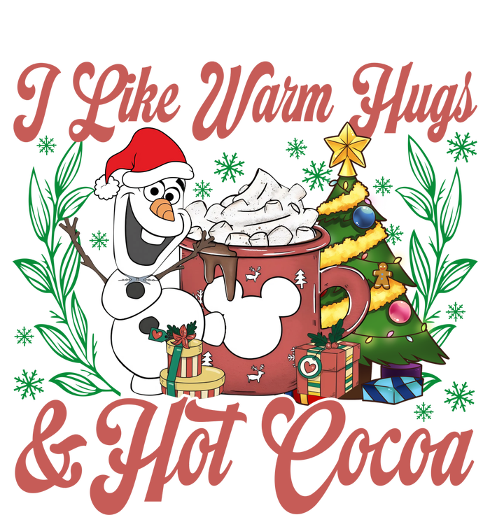 Olaf I Like Warm Hugs And Hot Cocoa Olaf Christmas Zip Tote Bag