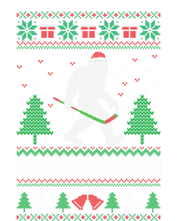 Slapsquatch Bigfoot Carrying A Hockey Stick Ugly Christmas Great Gift Valucap Bio-Washed Visor