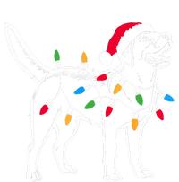 Funny Santa Labrador Retriever Christmas Lights Dog Lover Premium T-Shirt