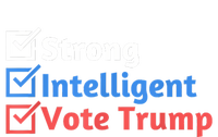 Strong Intelligent Women For Trump Girl Maga Checklist Women's V-Neck T-Shirt