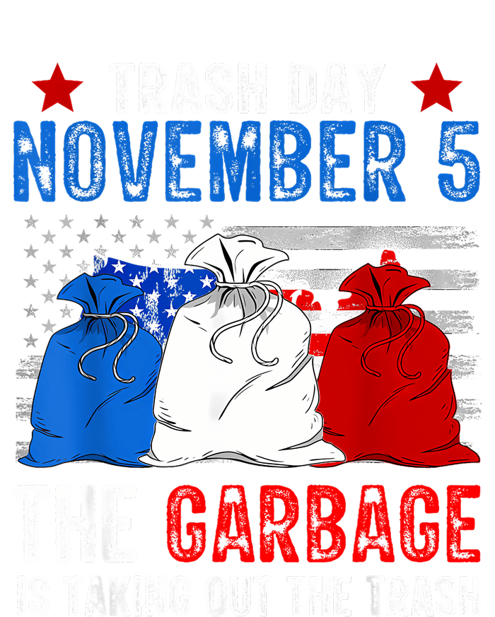 Trump Garbage Trash Day November 5 Garbage Taking Out Trash Performance Long Sleeve Polo