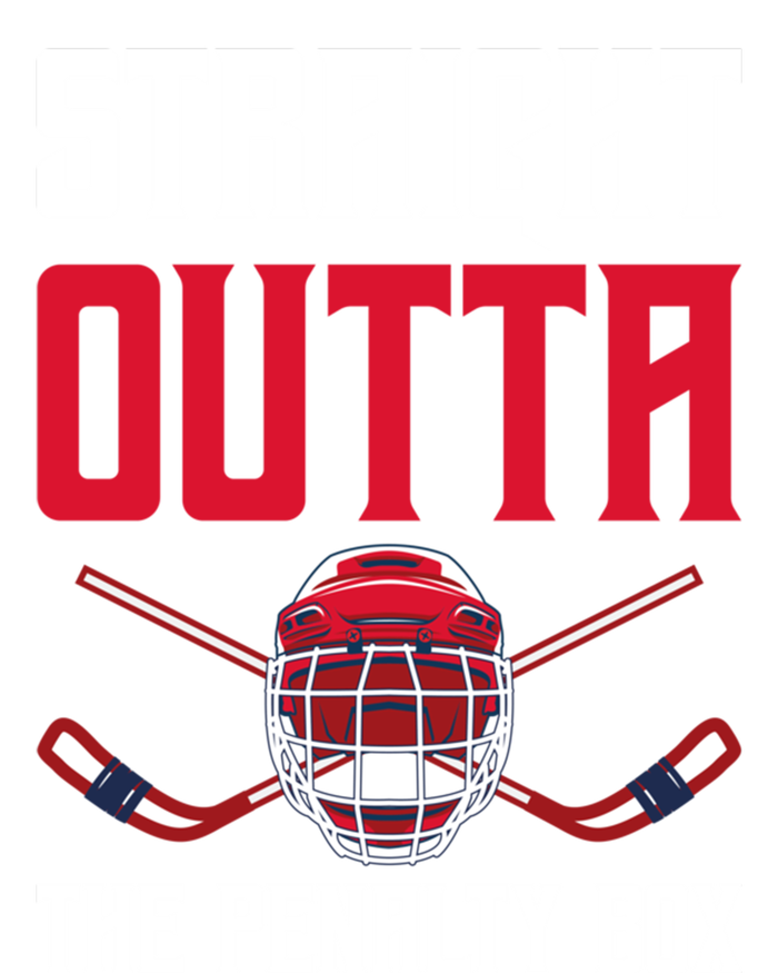 Straight Outta The Penalty Box Funny Goal Keeper Ice Hockey Gift T-Shirt