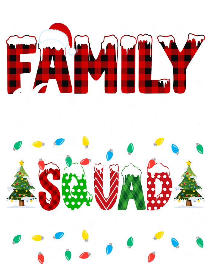 Family Christmas 2024 Matching Squad Santa Red Plaid Xmas Tote Bag