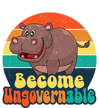 Become Ungovernable Funny Baby Hippo Moo Deng Funny Saying Infant Fleece One Piece