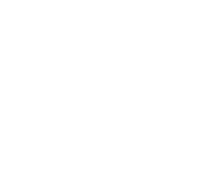 Sunshine And Hockey Retro Vintage Ice Hockey Gift T-Shirt