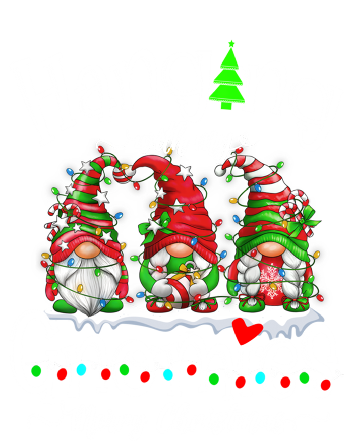 Gnome Garden Gnomes Hanging With My Gnomies Merry Christmas 7-Panel Snapback Hat