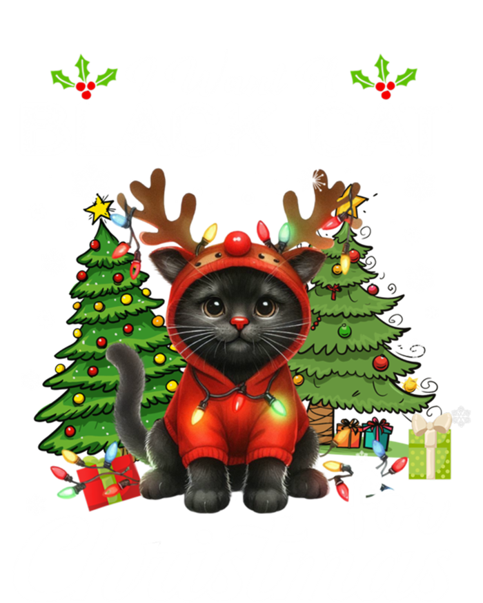 Cute Gifts Xmas Costume I Want A Black Cat For Christmas Kids Hoodie