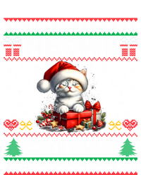 Cat Santa Christmas Kitten Xmas Ugly Meowy Catmas Short Acrylic Beanie