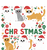 Meowy Christmas Cats Lover Holiday Xmas Funny Women's Long Sleeve Flannel Pajama Set 