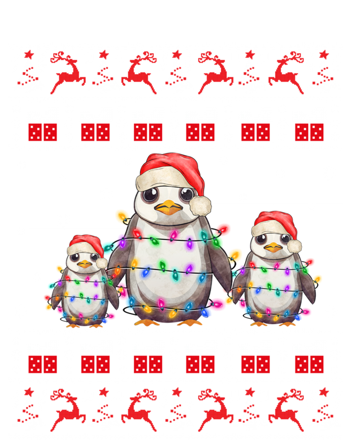 Penguin Ugly Christmas Xmas Lights Family Matching Sweatshirt