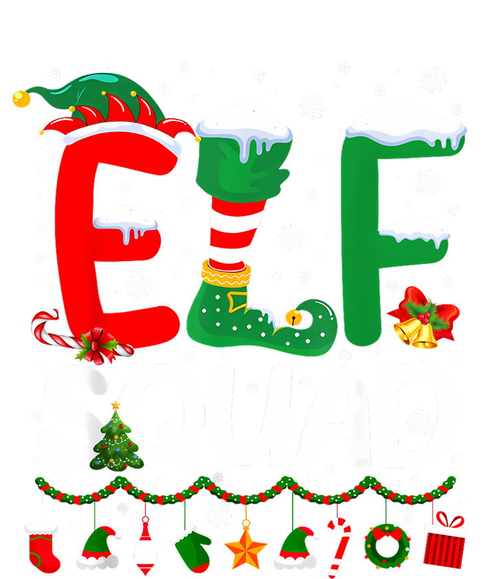 Elf Squad Christmas Family Matching Pajamas Funny Xmas Performance Long Sleeve Polo