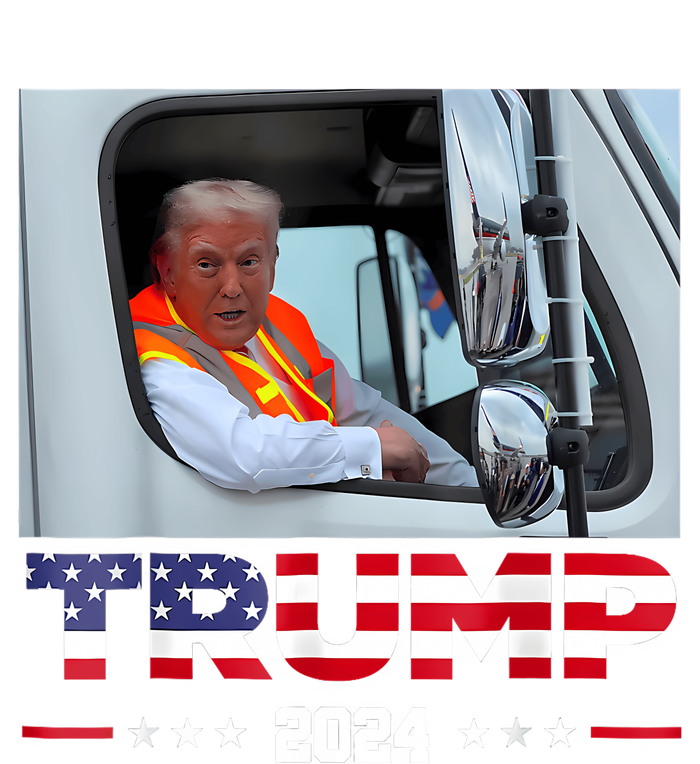 Donald Trump Rides In Garbage Truck Garment-Dyed Heavyweight T-Shirt