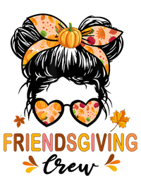 Friendsgiving Crew 2024 Thanksgiving Fall Autumn Messy Bun Long Sleeve Shirt