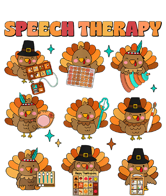 Speech Therapy Turkey Slp Speech Therapist Fall Thanksgiving T-Shirt