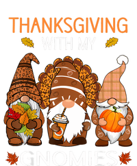 Thanksgiving Women Gnome Fall Leopard Turkey T-Shirt