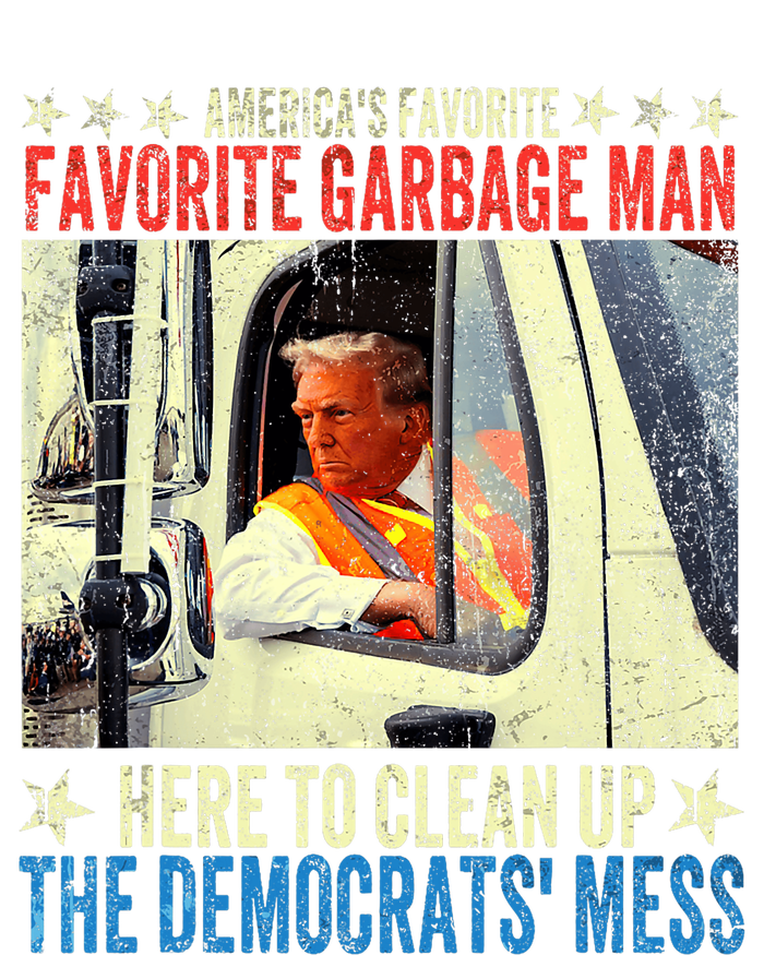 AmericaS Favorite Garbage Man Trump Rides In Garbage Truck Bella+Canvas Jersey Crop Tee