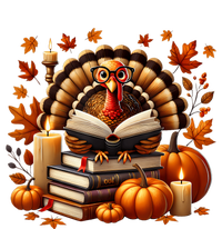 Turkey Reading Books Fall Thanksgiving Teacher Book Lovers T-Shirt