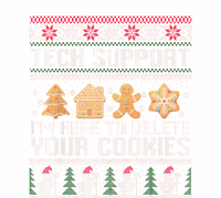 Techsupport I’M Here To Delete Your Cookies Christmas Toddler Hoodie