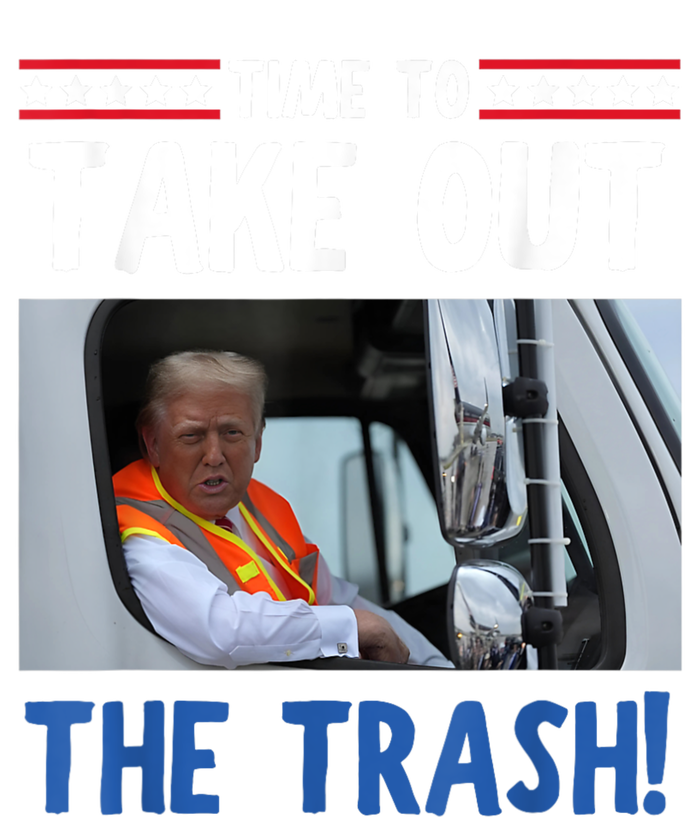 Time To Take Out The Trash Funny Trump Garbage Truck Wool Snapback Cap