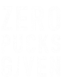 Zero Pucks Given Funny Rude Ice Hockey Stick Pun Great Gift Ceramic Bell Ornament