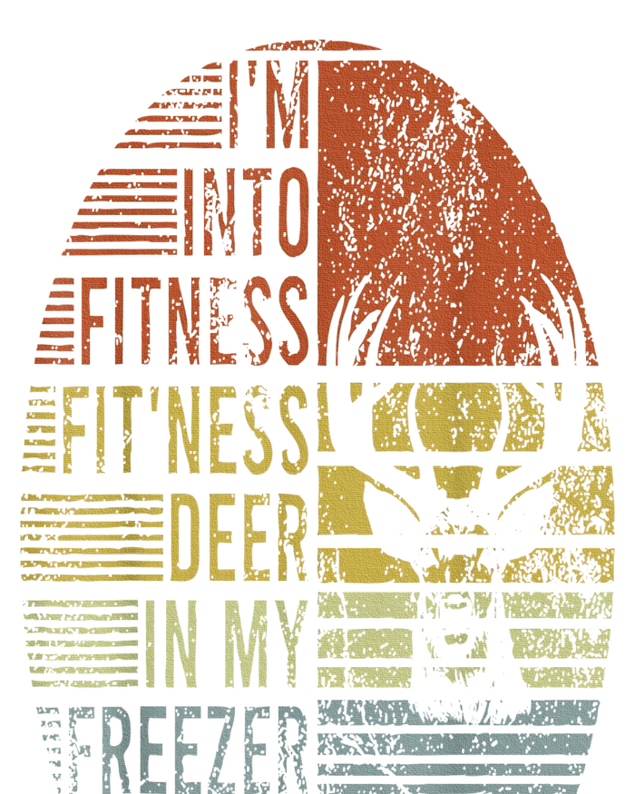 Hunting IM Into Fitness Deer Freezer Funny Hunter Dad Flat Bill Trucker Hat