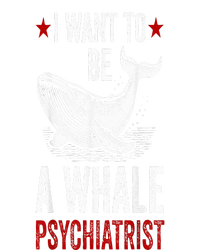 I Want To Be A Whale Psychiatrist Funny Saying Trump 2024 USA-Made Snowflake Beanie