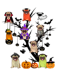 Witches Pug Mummy Pug Dracula Vampire Pug Halloween Tree Cute Gift T-Shirt