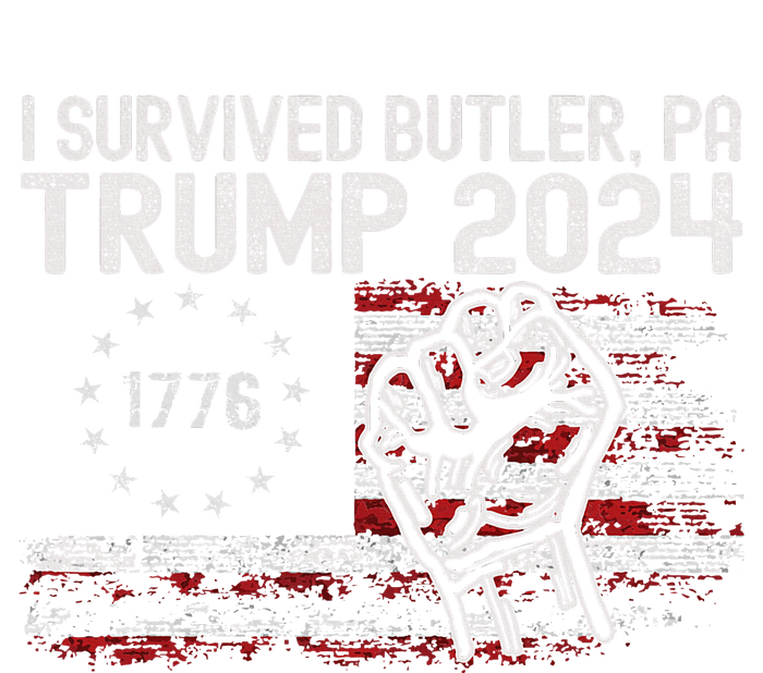 Trump I Survived Trump Rally Butler Pa Shooting Ear Zip Tote Bag