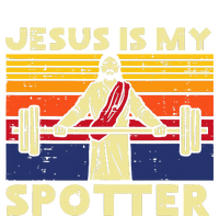 Gym Jesus Is My Spotter Christian Workout Lifting Women's Fleece Hoodie