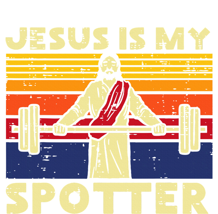 Gym Jesus Is My Spotter Christian Workout Lifting Women's Fleece Hoodie