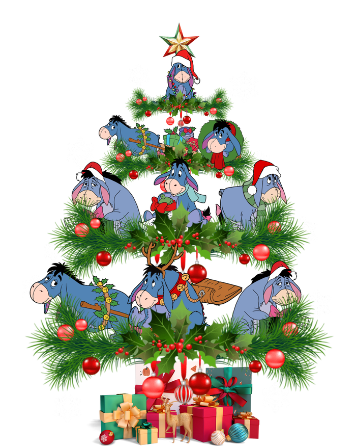 Eeyore Christmas Tree Friends Eeyore Christmas T-Shirt