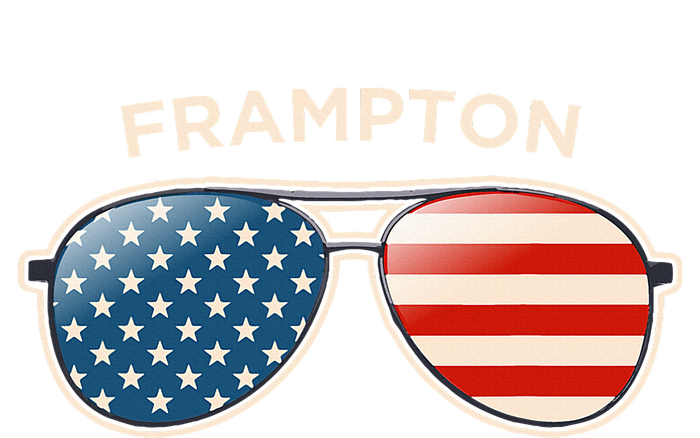 Frampton Oh Vintage Us Flag Sunglasses T-Shirt