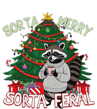 Funny Christmas Raccoon Sorta Merry Sorta Santa Feral Xmas Toddler Fine Jersey T-Shirt