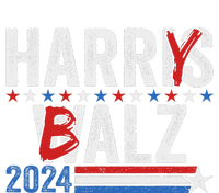 Funny Harris Walz 24 Harry Balz 2024 Meme Democratics Vote Women's Crop Top Tee