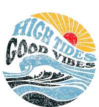 High Tides Good Vibes Vintage Wave And Palm Tree T-Shirt