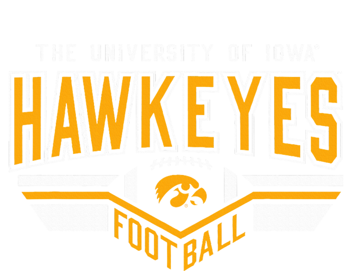 I.O.W.A. Hawkeyes Football Turf Black Women's Fleece Hoodie