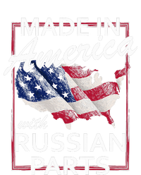 Made In America With Russian Parts Half American Russia T-Shirt