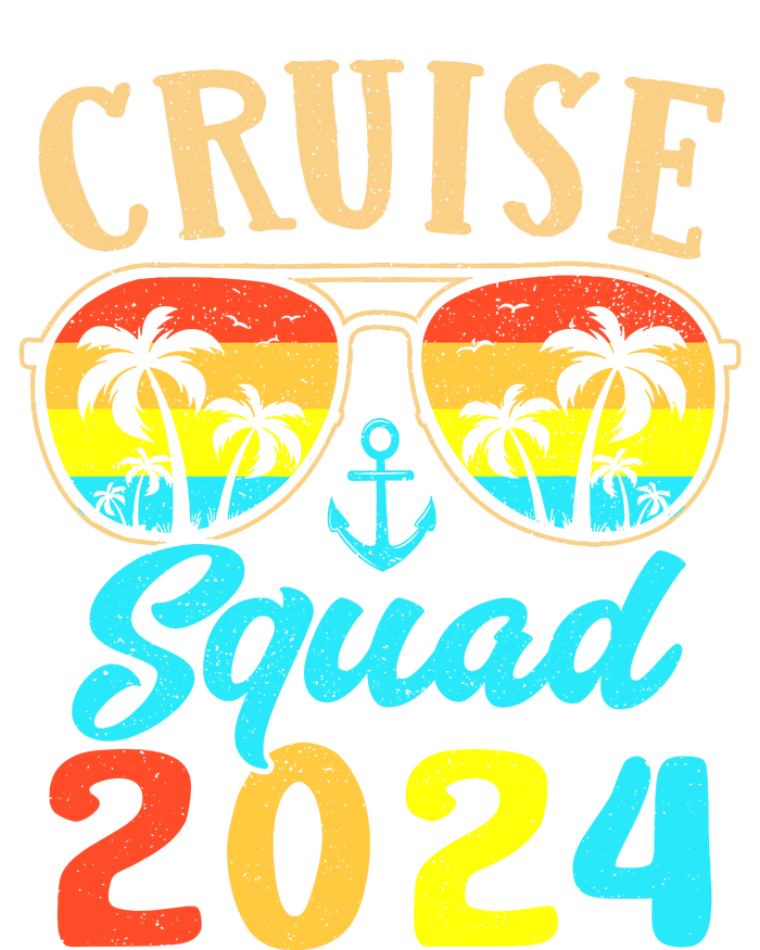 Cruise Squad 2024 Family Friends Vacation Cruising Ship Trip Women's Crop Top Tee