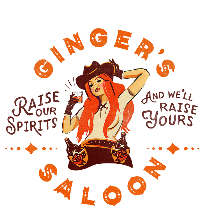 Gingers Saloon Vintage Whiskey Redhead Dive Bar Artist Gift Stainless Steel Insulated Water Bottle